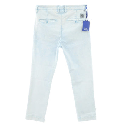 【新品アウトレット】ヤコブコーエン JACOB COHEN ADAM ストレッチ コットンポリエステル ジーンズ デニムパンツ ホワイトxライトブルー【 34 】【 状態ランクN- 】【 メンズ 】