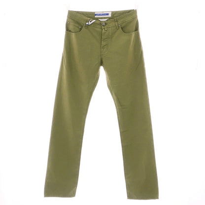 【新品アウトレット】ヤコブコーエン JACOB COHEN EDUARD ストレッチ リヨセルコットンリネン 5ポケットパンツ オリーブ【 34 】【 状態ランクN- 】【 メンズ 】