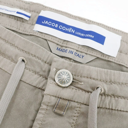 【新品】ヤコブコーエン JACOB COHEN PHARREL ACTIVE ストレッチ コットンリヨセル イージー 5ポケットパンツ グレージュ系【 34 】【 状態ランクN 】【 メンズ 】