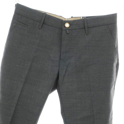 【新品】ヤコブコーエン JACOB COHEN BOBBY ストレッチ ウール カジュアルスラックスパンツ ダークグレー【 34 】【 状態ランクN 】【 メンズ 】