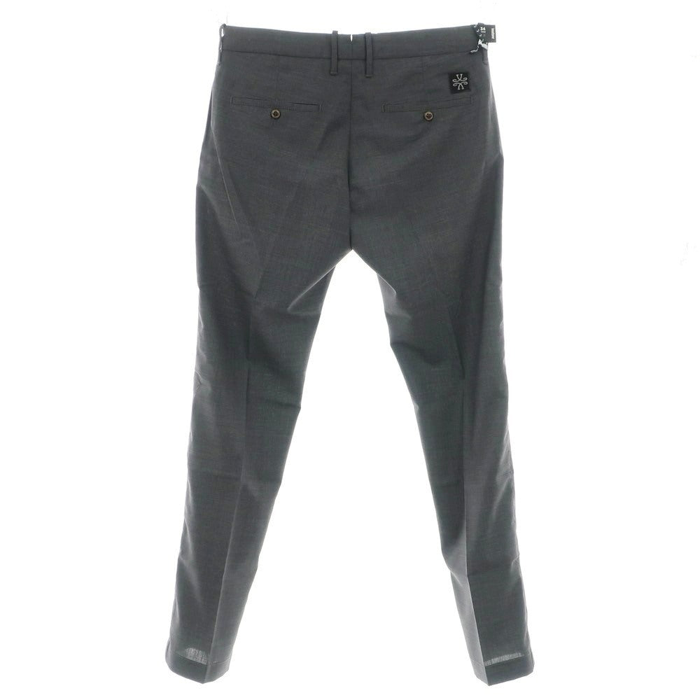【新品】ヤコブコーエン JACOB COHEN BOBBY ストレッチ ウール カジュアルスラックスパンツ ダークグレー【 34 】【 状態ランクN 】【 メンズ 】