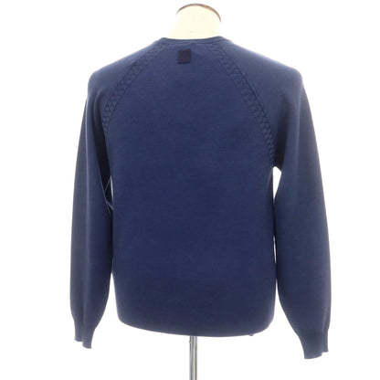 【新品】ヤコブコーエン JACOB COHEN コットン クルーネック プルオーバーニット ネイビー【 L 】【 状態ランクN 】【 メンズ 】