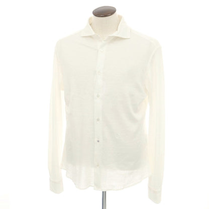 【SALE10％OFF/返品不可】【新品アウトレット】ヤコブコーエン JACOB COHEN リネンコットン カジュアルシャツ ホワイト【 L 】【 状態ランクN- 】【 メンズ 】
