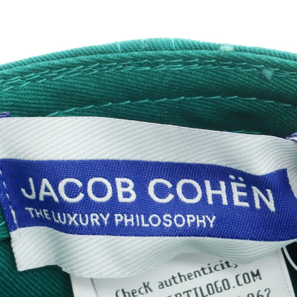 【新品】ヤコブコーエン JACOB COHEN コットン ベースボール キャップ エメラルド【 U 】【 状態ランクN 】【 メンズ 】
