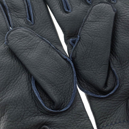 【新品】ヤコブコーエン JACOB COHEN ディアスキン カシミヤライニング 手袋 グローブ ネイビー【 M 】【 状態ランクN 】【 メンズ 】