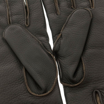 【新品】ヤコブコーエン JACOB COHEN ディアスキン カシミヤライニング 手袋 グローブ ダークブラウン【 L 】【 状態ランクN 】【 メンズ 】