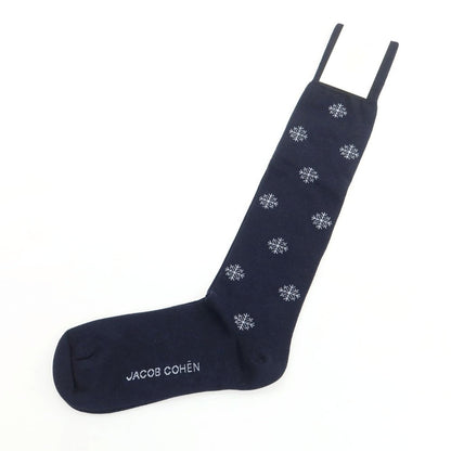 【新品】ヤコブコーエン JACOB COHEN コットンカシミヤシルク ソックス ネイビー トートバッグ付【 UN 】【 状態ランクN 】【 メンズ 】