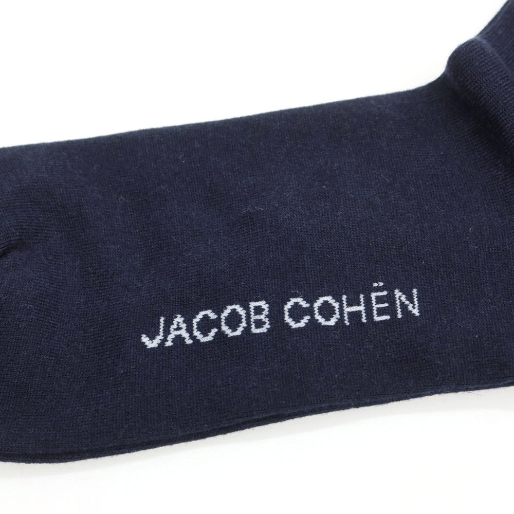 【新品】ヤコブコーエン JACOB COHEN コットンカシミヤシルク ソックス ネイビー トートバッグ付【 UN 】【 状態ランクN 】【 メンズ 】[DPD]