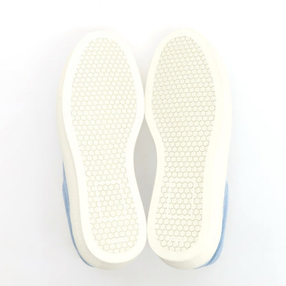 【新品】ヤコブコーエン JACOB COHEN スエードパンチングレザー スリッポン スニーカー ライトブルー【 41 】【 状態ランクN 】【 メンズ 】