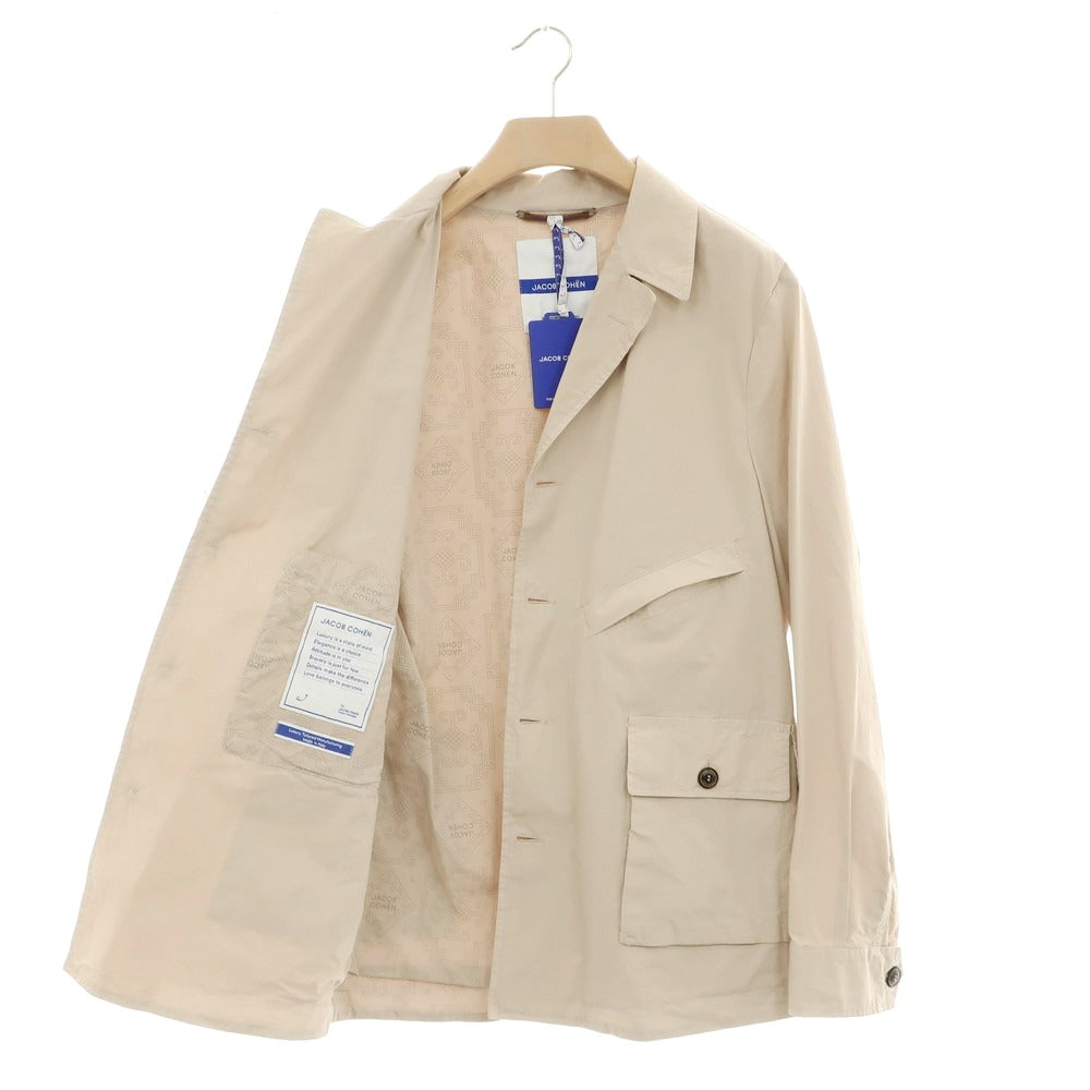【新品】ヤコブコーエン JACOB COHEN ストレッチコットン サファリジャケット ライトベージュ【サイズ50】【 状態ランクN 】【 メンズ 】[EPD]