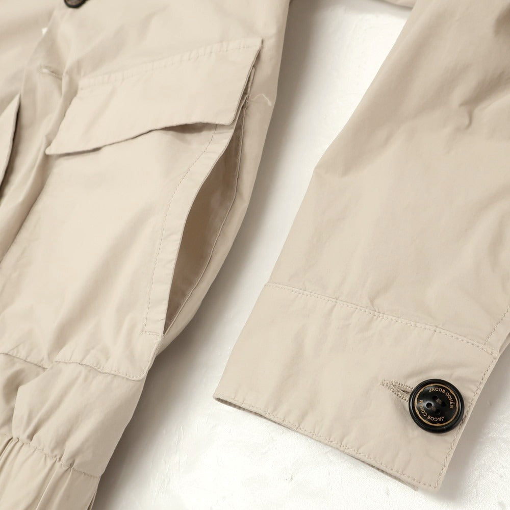 【新品】ヤコブコーエン JACOB COHEN ストレッチ コットン サファリジャケット ライトベージュ【サイズ50】【 状態ランクN 】【 メンズ 】[EPD]