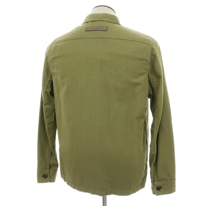 【新品】ヤコブコーエン JACOB COHEN ストレッチコットンリネン シャツジャケット オリーブ【 L 】【 状態ランクN 】【 メンズ 】