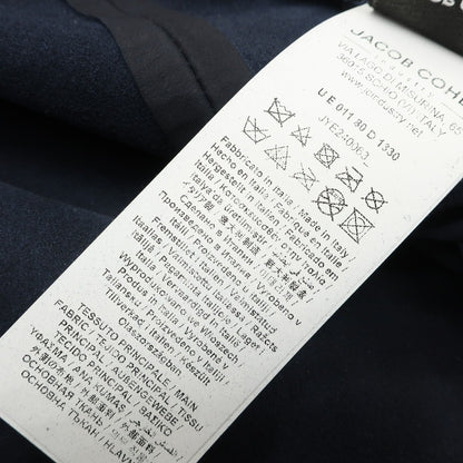【中古】ヤコブコーエン JACOB COHEN ヌバック レザーブルゾン ネイビー【 50 】【 状態ランクC 】【 メンズ 】