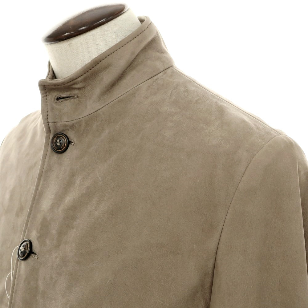 【新品】ヤコブコーエン JACOB COHEN ヌバックレザー ヴァルスタリーノブルゾン  トープ系【 50 】【 状態ランクN 】【 メンズ 】