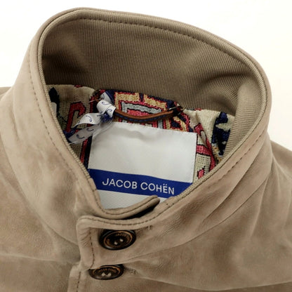 【新品】ヤコブコーエン JACOB COHEN ヌバックレザー ヴァルスタリーノブルゾン  トープ系【 50 】【 状態ランクN 】【 メンズ 】