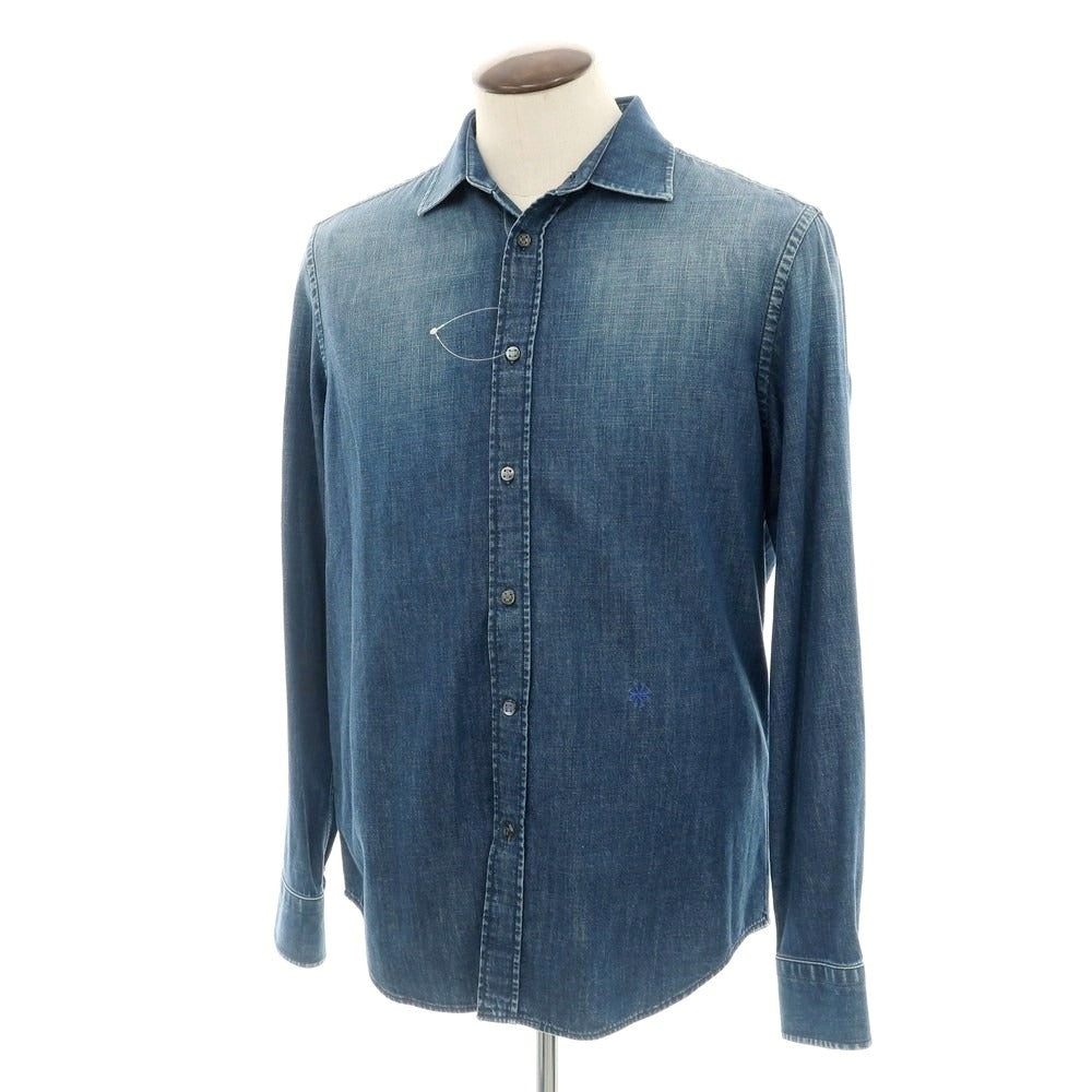【新品】ヤコブコーエン JACOB COHEN ライトオンスデニム シャツ ブルー【 L 】【 状態ランクN 】【 メンズ 】