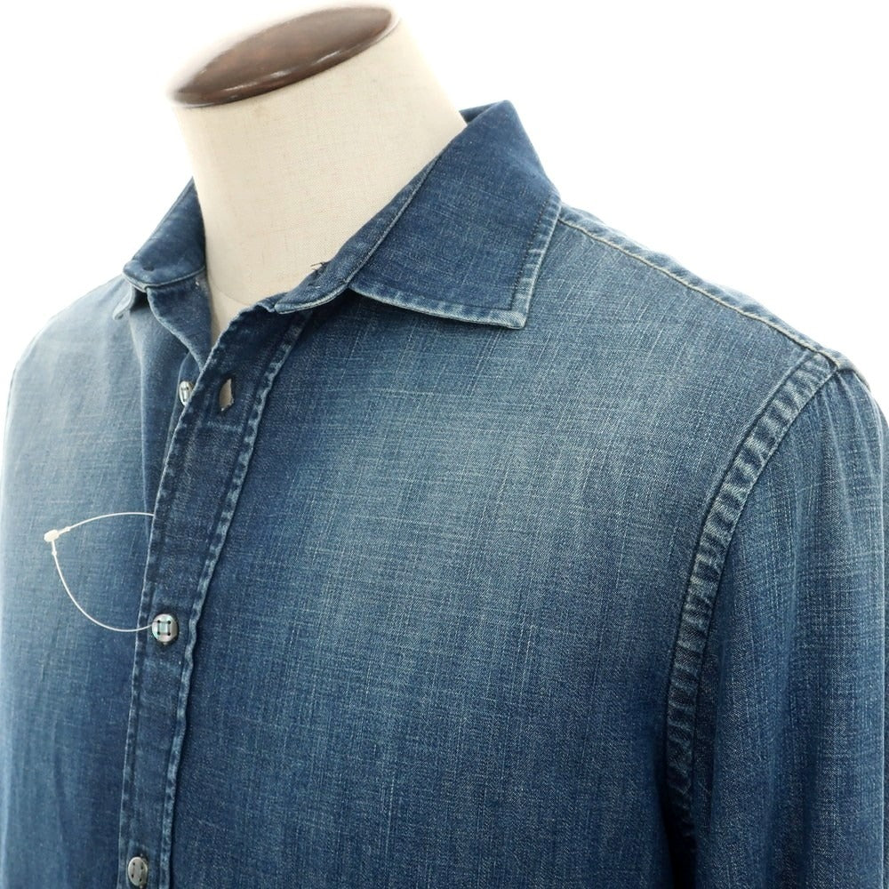 【新品】ヤコブコーエン JACOB COHEN ライトオンスデニム シャツ ブルー【 L 】【 状態ランクN 】【 メンズ 】