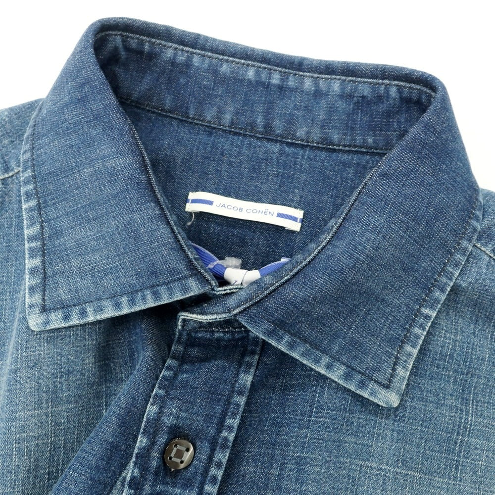 【新品】ヤコブコーエン JACOB COHEN ライトオンスデニム シャツ ブルー【 L 】【 状態ランクN 】【 メンズ 】