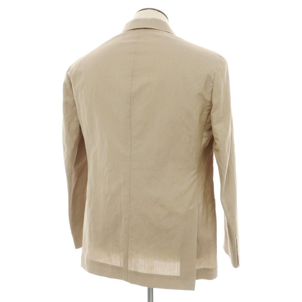 【新品】サルトリア ラトーレ SARTORIA LATORRE ウール リネン テーラードジャケット ベージュ【サイズ50】【 状態ランクN 】【 メンズ 】 [DPD]