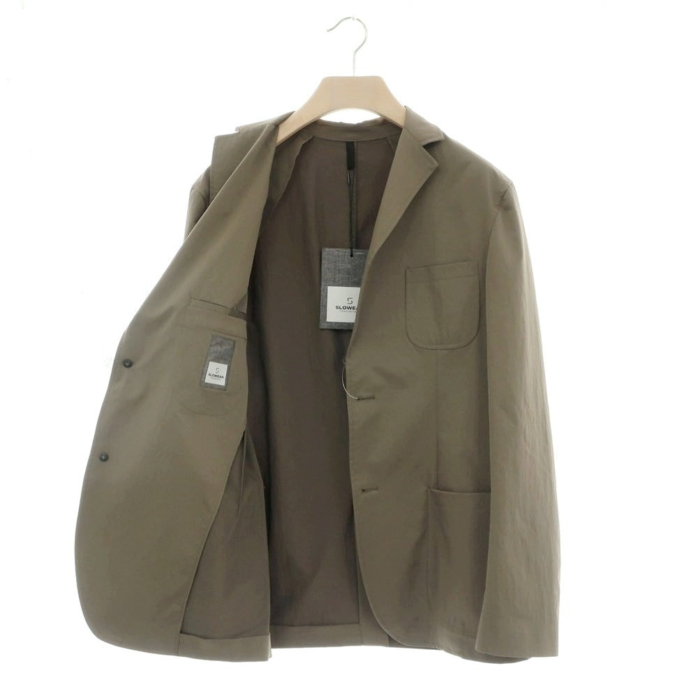 【新品】スローウェア SLOWEAR TEKNOSARTORIAL ポリエステル テーラードジャケット オリーブ【 50 】【 状態ランクN 】【 メンズ 】
