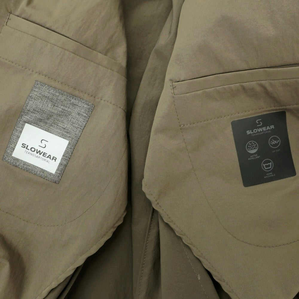 【新品】スローウェア SLOWEAR TEKNOSARTORIAL ポリエステル テーラードジャケット オリーブ【 50 】【 状態ランクN 】【 メンズ 】