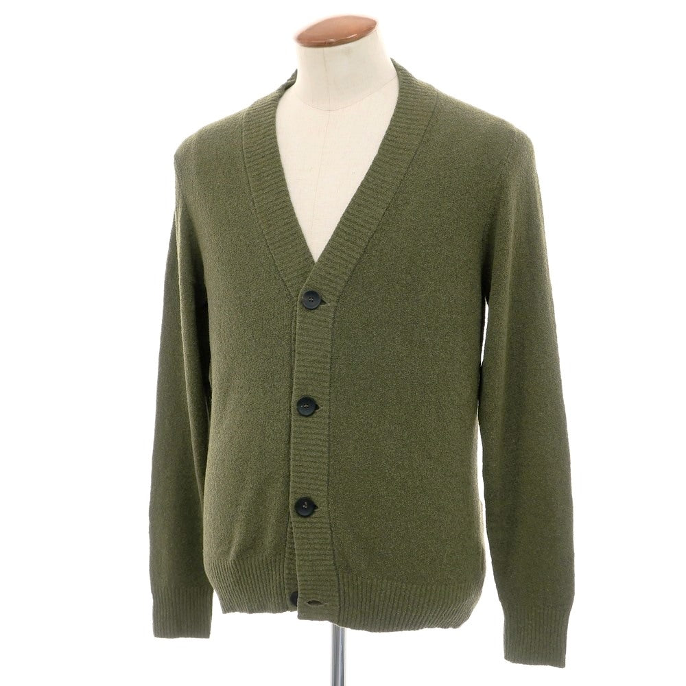 【新品】ザノーネ ZANONE コットン ナイロン カーディガン オリーブ【サイズ48】【 状態ランクN 】【 メンズ 】[EPD]