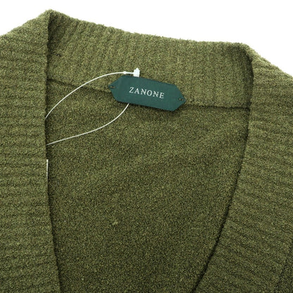 【新品】ザノーネ ZANONE コットンナイロン カーディガン オリーブ【 50 】【 状態ランクN 】【 メンズ 】