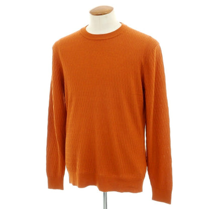 【新品】ザノーネ ZANONE コットン クルーネック プルオーバーニット ダークオレンジ系【 50 】【 状態ランクN 】【 メンズ 】