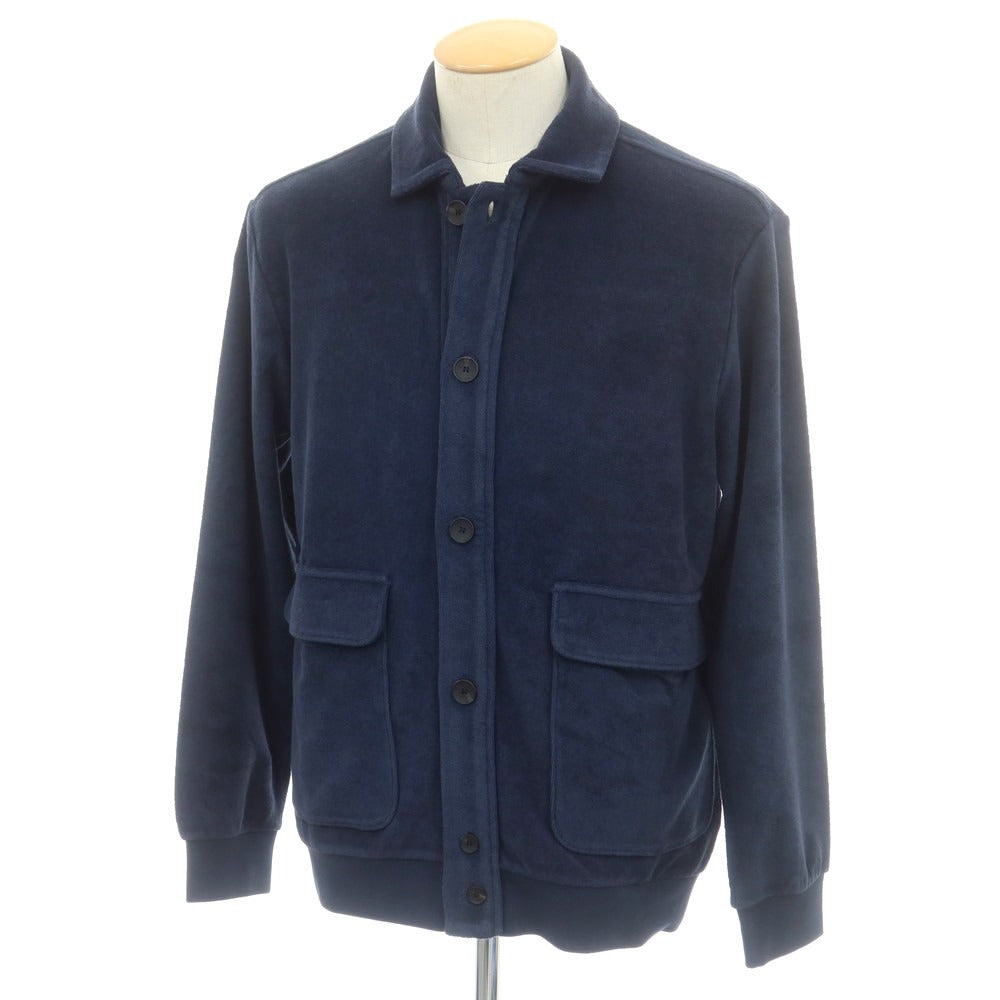 【新品】ザノーネ ZANONE コットン パイル ブルゾン ネイビー【 S 】【 状態ランクN 】【 メンズ 】 [CPD]