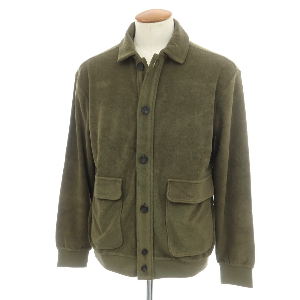 【新品】ザノーネ ZANONE コットン パイル ブルゾン オリーブ【 M 】【 状態ランクN 】【 メンズ 】
