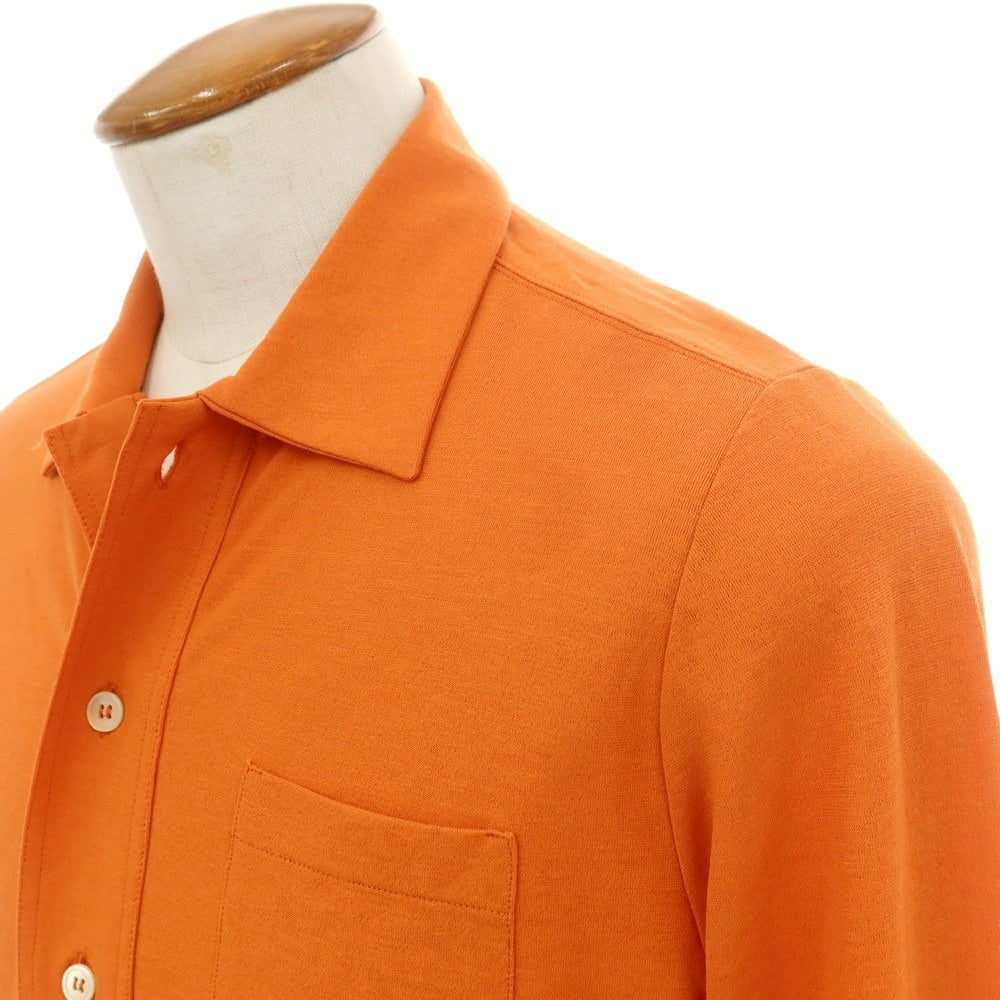 【新品】ザノーネ ZANONE アイスコットン カジュアルシャツ オレンジ【サイズ46】【 状態ランクN 】【 メンズ 】[EPD]