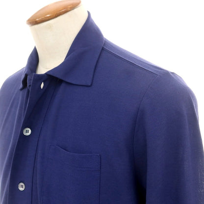 【SALE10％OFF/返品不可】【新品】ザノーネ ZANONE アイスコットン カジュアルシャツ ライトネイビー【 46 】【 状態ランクN 】【 メンズ 】