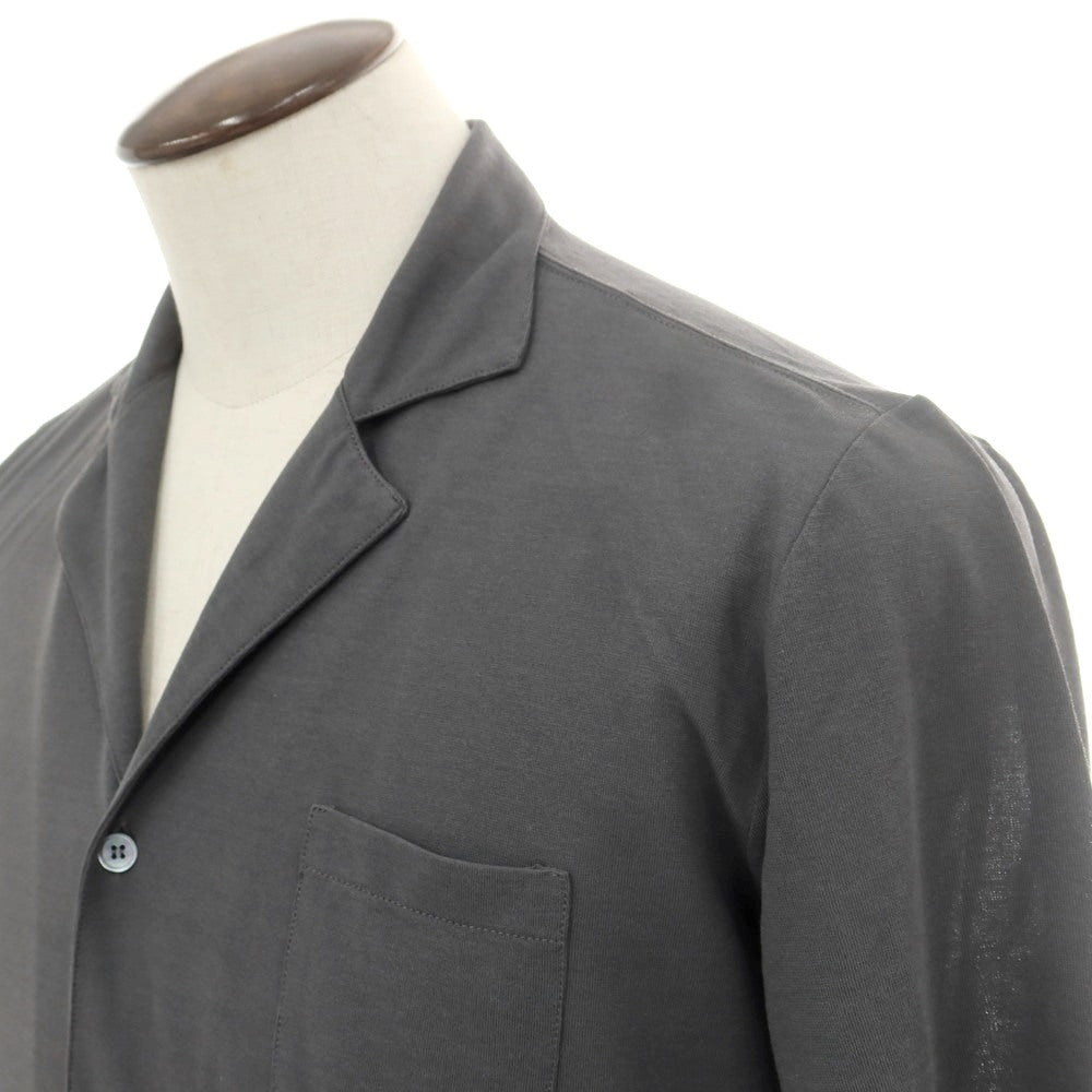 【新品】ザノーネ ZANONE アイスコットン オープンカラー 半袖シャツ グレー【 50 】【 状態ランクN 】【 メンズ 】