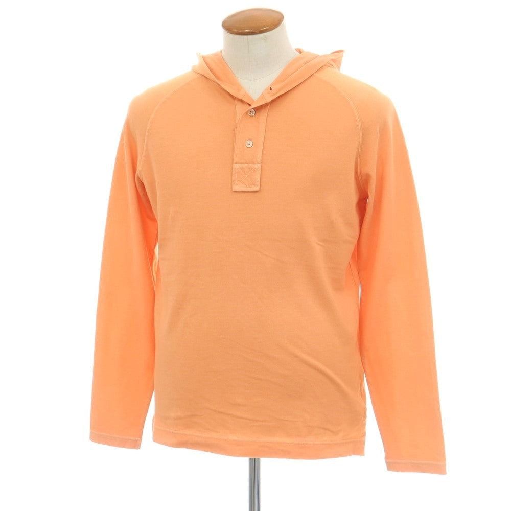 【中古】ザノーネ ZANONE コットン プルオーバー パーカー オレンジ【 46 】【 状態ランクD 】【 メンズ 】