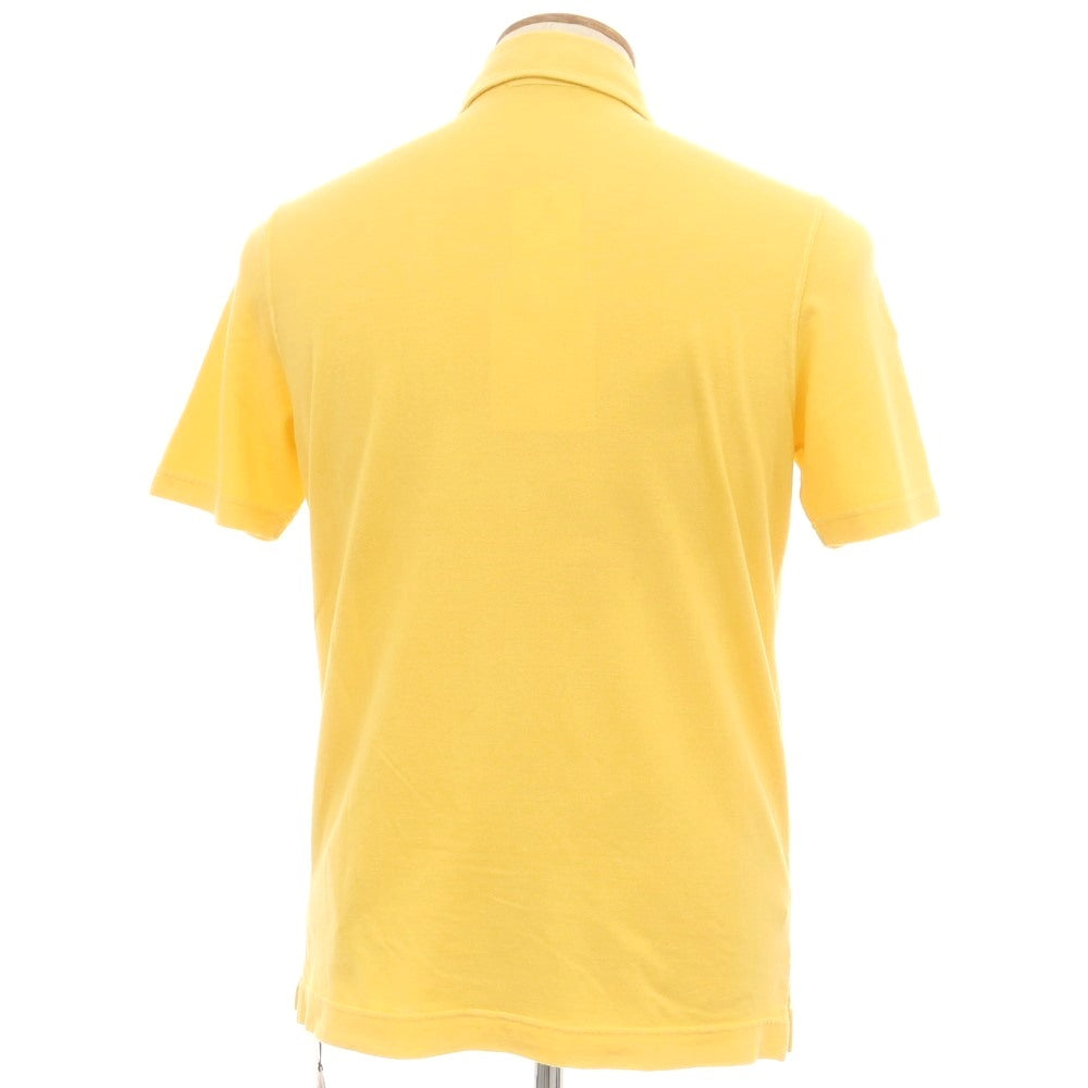 【新品アウトレット】ザノーネ ZANONE コットン 半袖ポロシャツ イエロー【サイズ46】【 状態ランクN- 】【 メンズ 】[EPD]