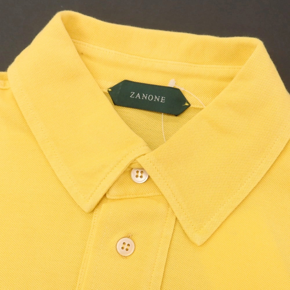 【新品アウトレット】ザノーネ ZANONE コットン 半袖ポロシャツ イエロー【サイズ46】【 状態ランクN- 】【 メンズ 】[EPD]