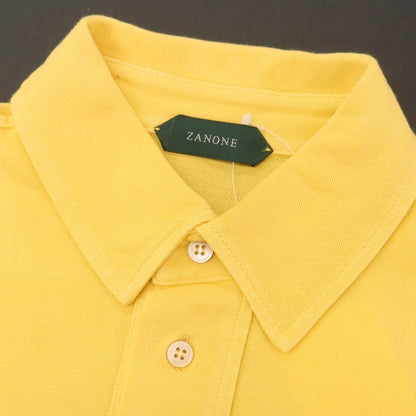 【新品アウトレット】ザノーネ ZANONE コットン 半袖ポロシャツ イエロー【 46 】【 状態ランクN- 】【 メンズ 】