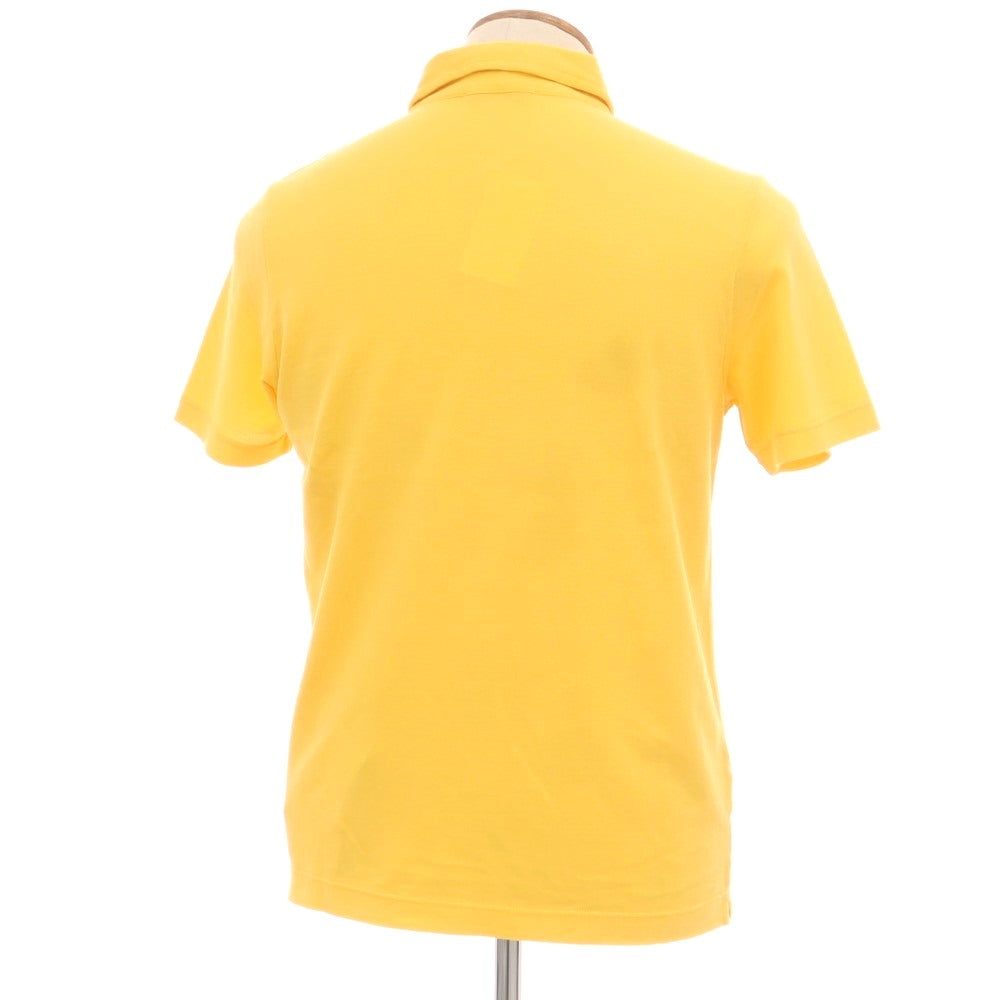【新品】ザノーネ ZANONE コットン 半袖ポロシャツ イエロー【 46 】【 状態ランクN 】【 メンズ 】