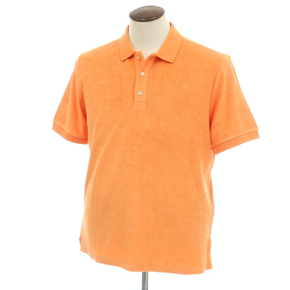 【新品】ザノーネ ZANONE コットン パイル 半袖ポロシャツ オレンジ【サイズ50】【 状態ランクN 】【 メンズ 】[EPD]