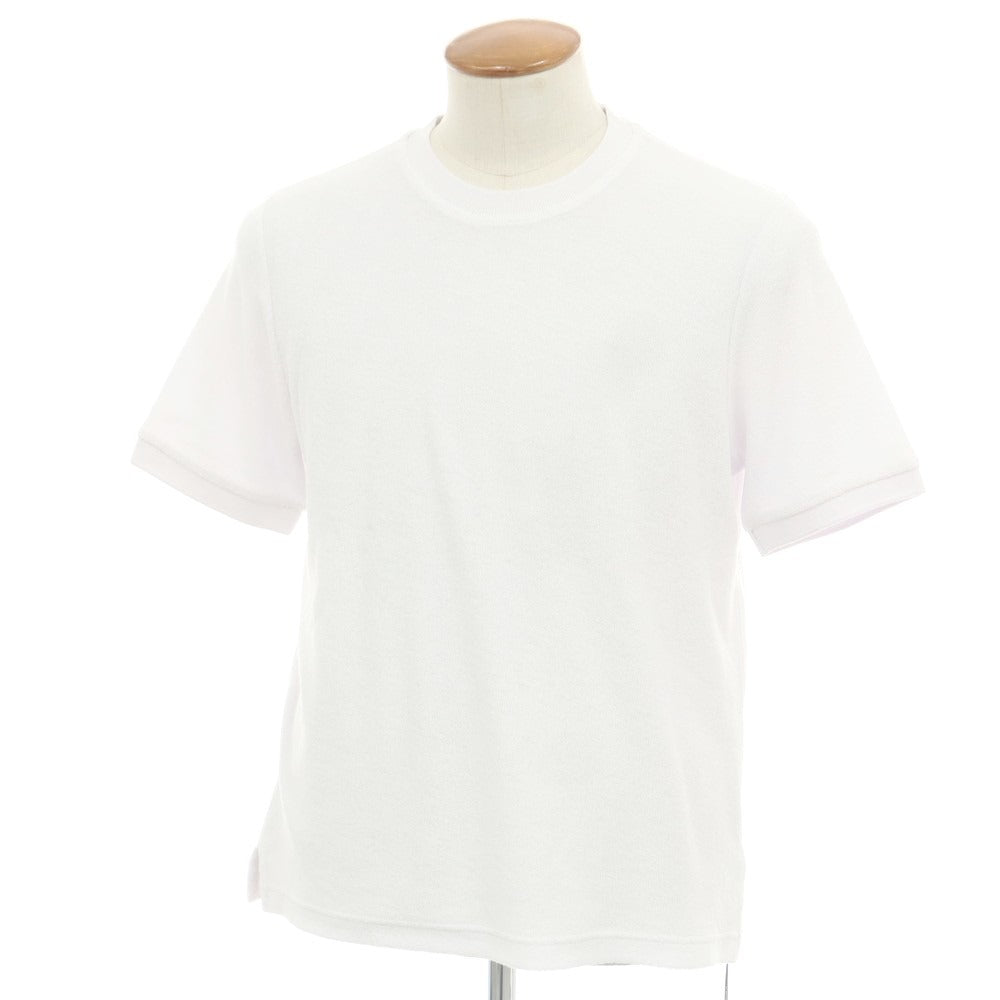 【新品】ザノーネ ZANONE コットン パイル クルーネック 半袖Ｔシャツ ホワイト【 46 】【 状態ランクN 】【 メンズ 】