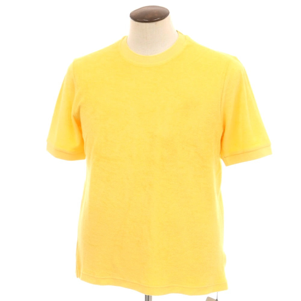 【新品】ザノーネ ZANONE コットン パイル クルーネック 半袖Ｔシャツ イエロー【サイズ50】【 状態ランクN 】【 メンズ 】[EPD]