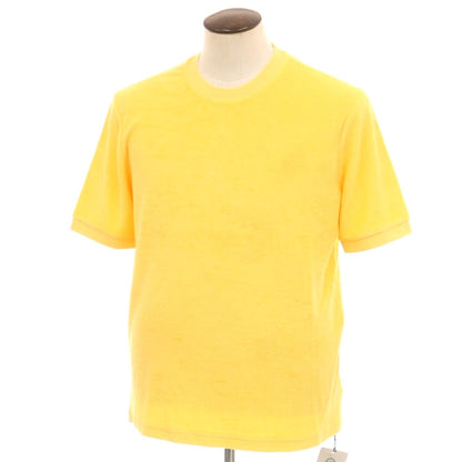 【新品】ザノーネ ZANONE コットン パイル クルーネック 半袖Ｔシャツ イエロー【 52 】【 状態ランクN 】【 メンズ 】