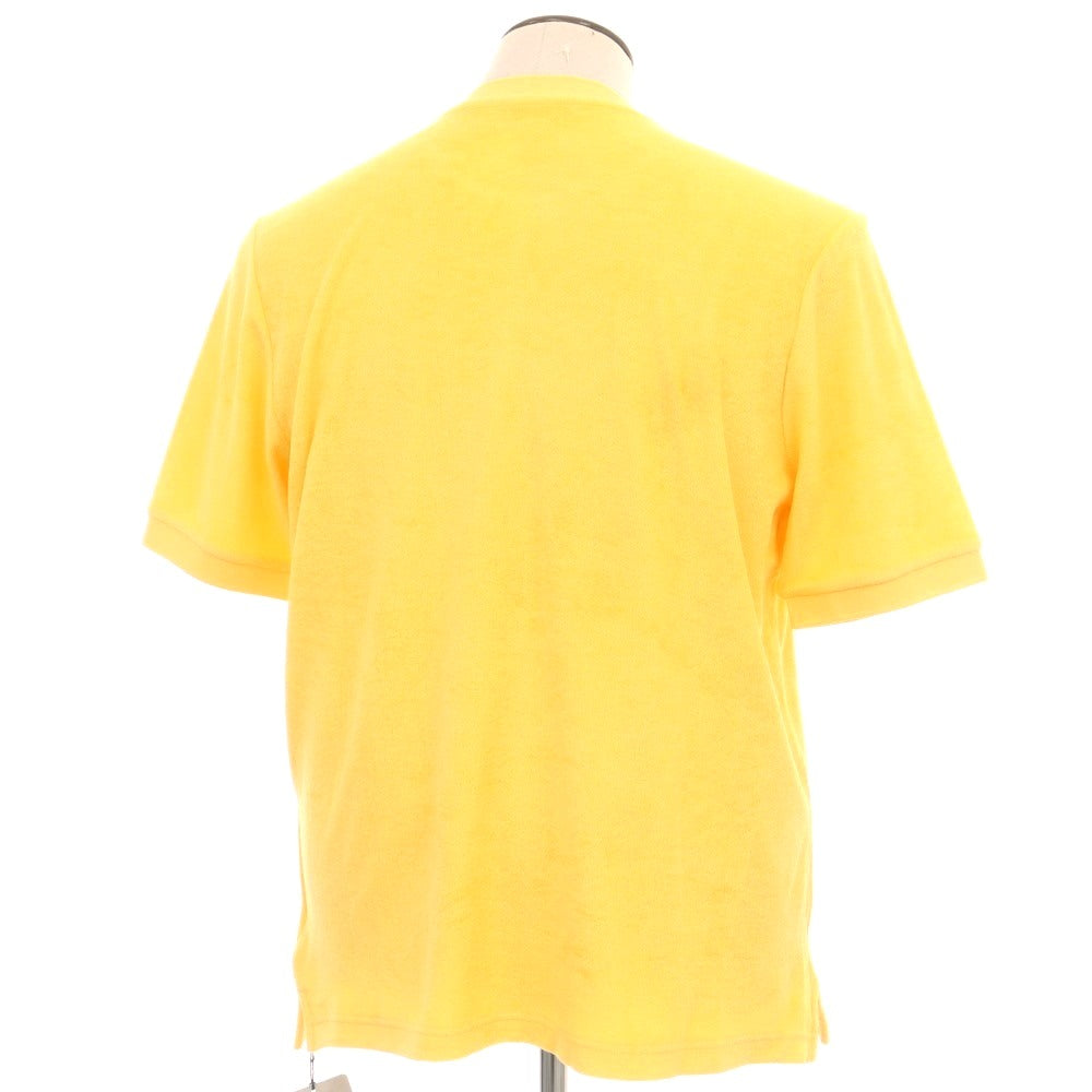 【新品】ザノーネ ZANONE コットン パイル クルーネック 半袖Ｔシャツ イエロー【 52 】【 状態ランクN 】【 メンズ 】