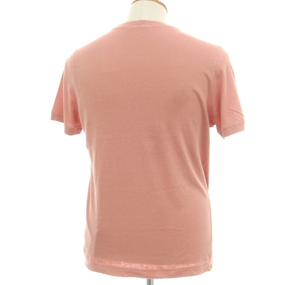 【新品】ザノーネ ZANONE コットンリネンリヨセル クルーネック 半袖Ｔシャツ ピンク系【 46 】【 状態ランクN 】【 メンズ 】