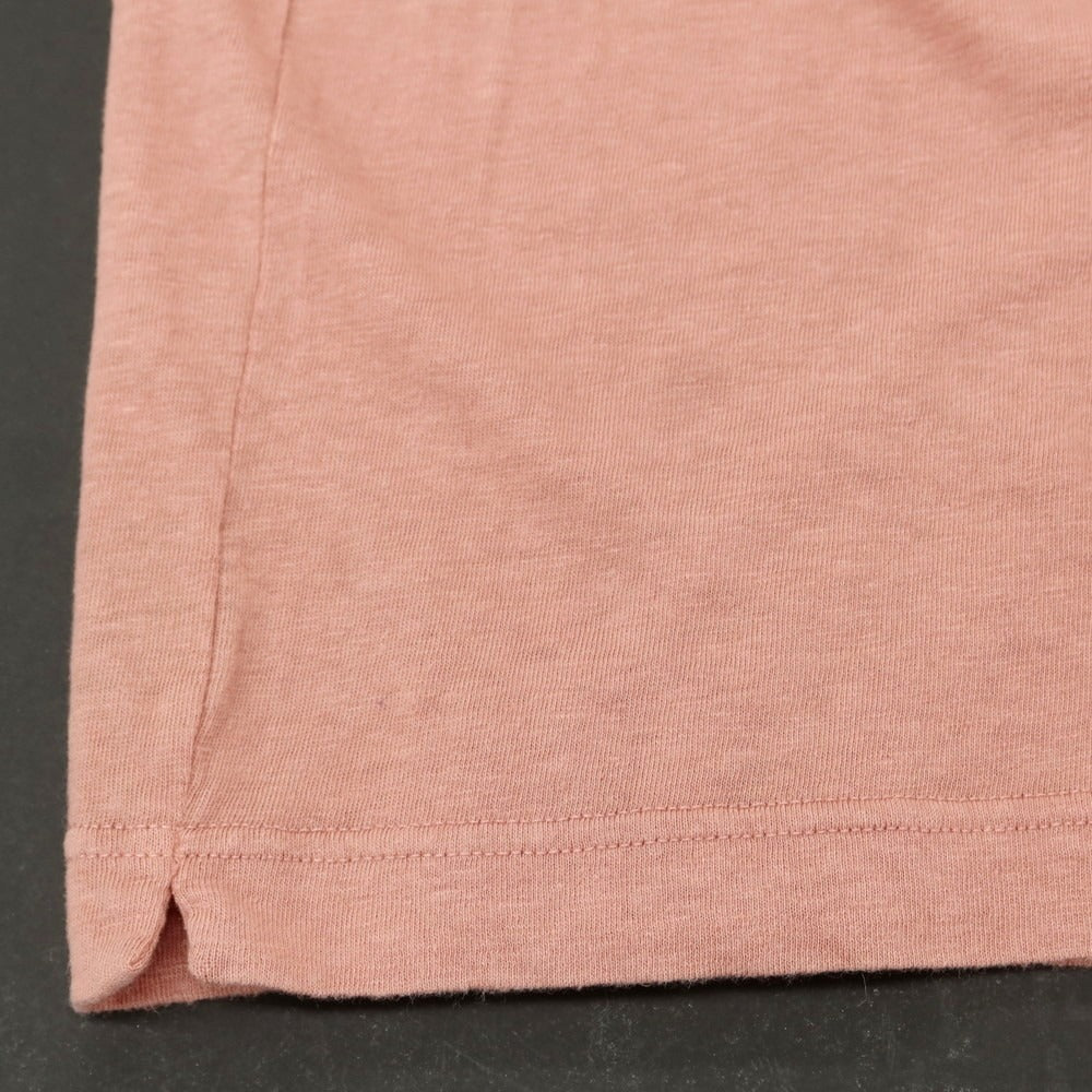 【新品】ザノーネ ZANONE コットンリネンリヨセル クルーネック 半袖Ｔシャツ ピンク系【 46 】【 状態ランクN 】【 メンズ 】