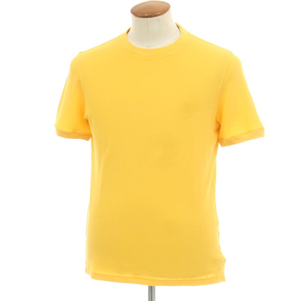 【新品アウトレット】ザノーネ ZANONE アイスコットン クルーネック 半袖Ｔシャツ イエロー【サイズ46】【 状態ランクN- 】【 メンズ 】[EPD]