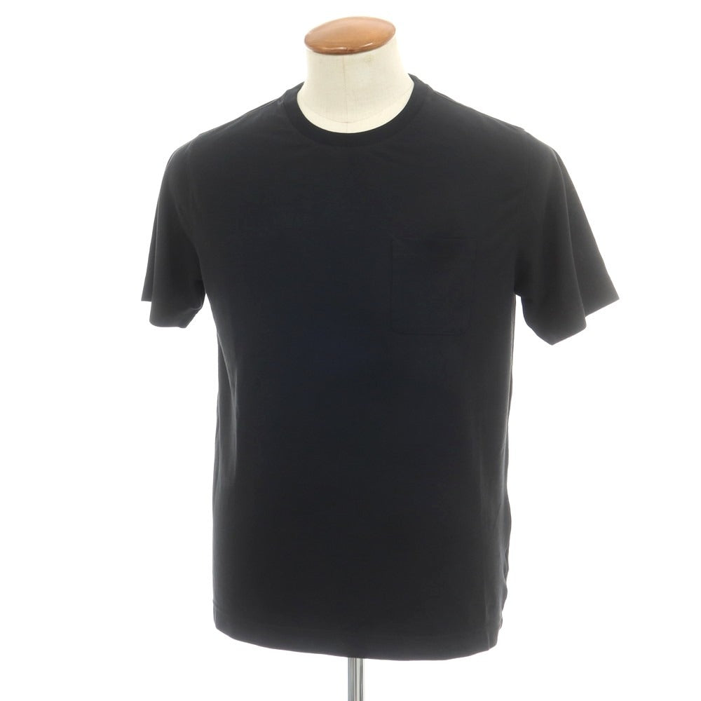 【新品】ザノーネ ZANONE アイスコットン クルーネック ポケット 半袖Ｔシャツ ブラック【 46 】【 状態ランクN 】【 メンズ 】