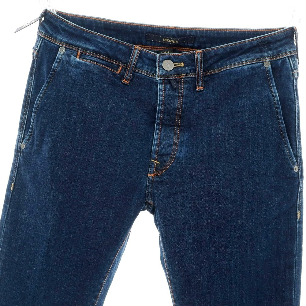 【新品】インコテックス ブルーディヴィジョン INCOTEX BLUE DIVISION ストレッチ ジーンズ デニムパンツ ネイビー【 32 】【 状態ランクN 】【 メンズ 】