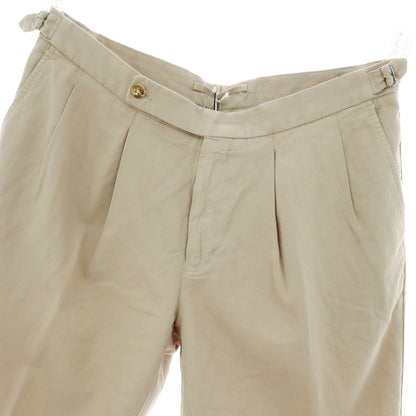【新品】インコテックス スローウェア INCOTEX SLOWEAR コットンリネン ショートパンツ ベージュ【 50 】【 状態ランクN 】【 メンズ 】