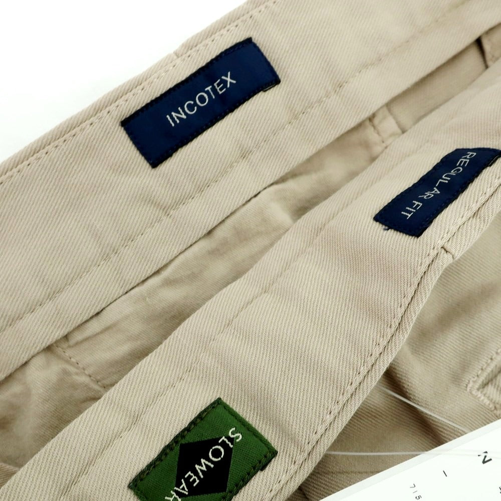 【新品】インコテックス スローウェア INCOTEX SLOWEAR コットンリネン ショートパンツ ベージュ【 50 】【 状態ランクN 】【 メンズ 】[CPD]